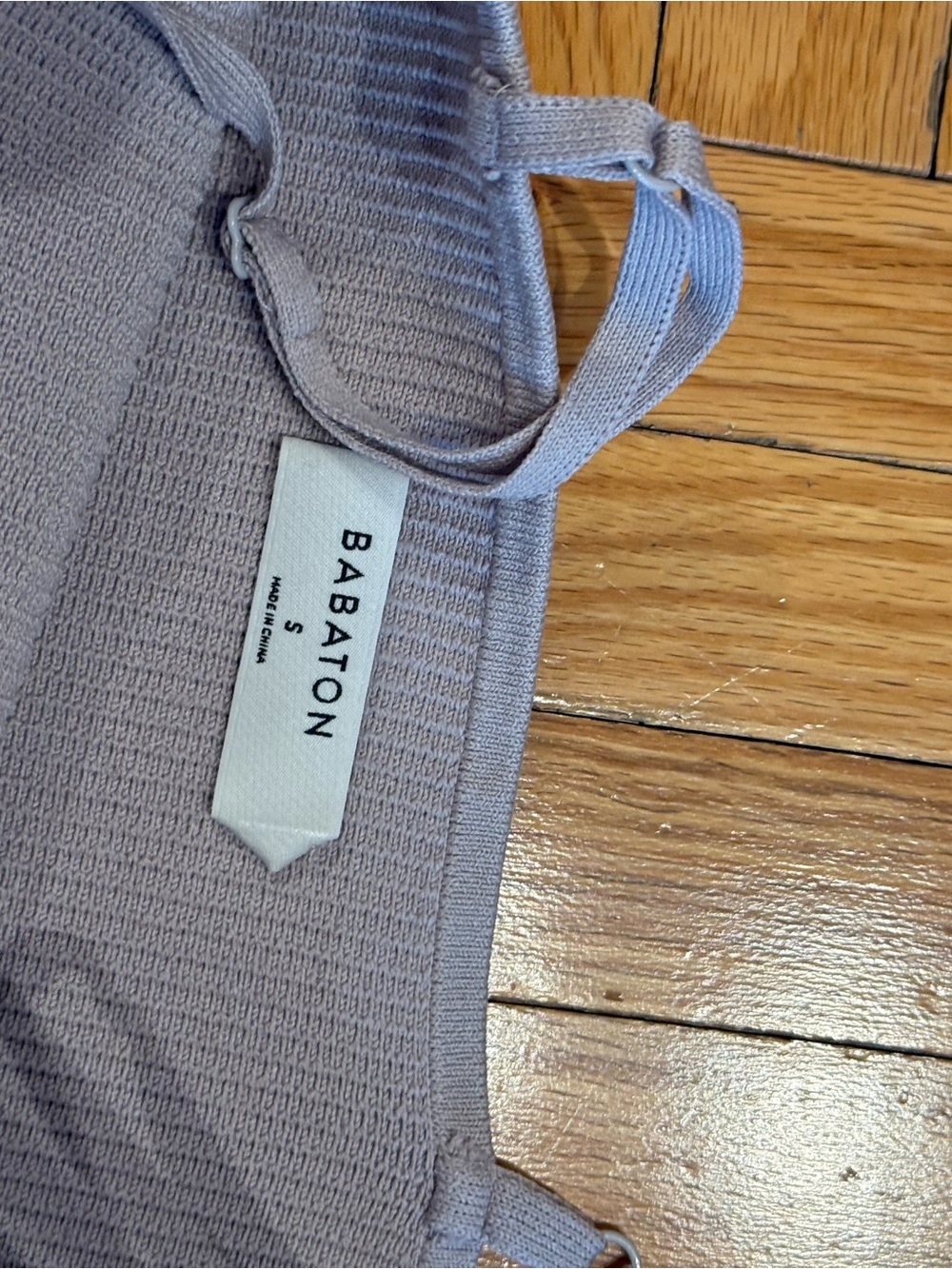 Babaton Lilac Ribbed Tank Top - Picture 2 of 2